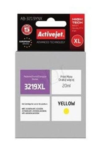ActiveJet Supreme AB-3219YNX - yellow - ink cartridge (alternative for: Brother LC3219XLY) - Blekkpatron Yellow ActiveJet Supreme AB-3219YNX - yellow - ink cartridge (alternative for: Brother LC3219XLY) - Blekkpatron Yellow