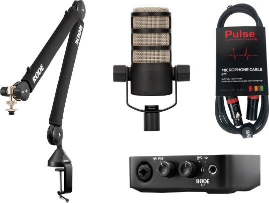 Rode Røde Podmic Gamers & Streamers Bundle Svart