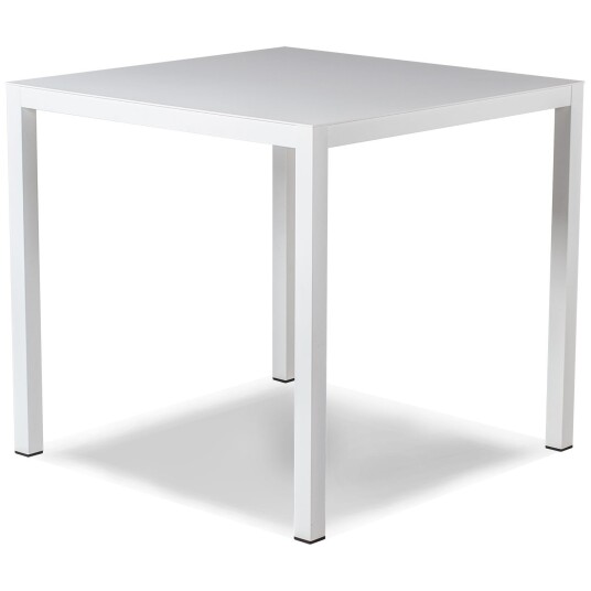 Fiam Aria spisebord 70x70 cm white aluminium Fiam Aria spisebord 70x70 cm white aluminium