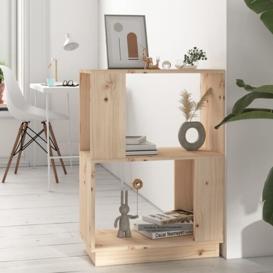 vidaXL Bokhylle/romdeler 51x25x70 cm heltre furu vidaXL Bokhylle/romdeler 51x25x70 cm heltre furu