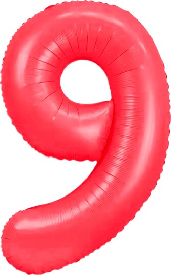 Ballongkungen Tallballong Neonrød Tall 9 CH409NRR