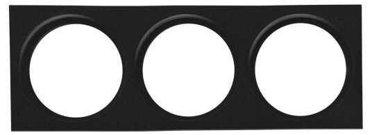 Hide A Lite 7474493 Dekorramme Ø85 mm svart III: for 3 armatur Belysning Hide A Lite 7474493 Dekorramme Ø85 mm svart III: for 3 armatur Belysning