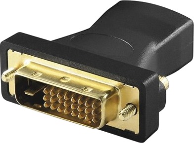 Alcasa Hdmi Dvi F/M Dvi Hdmi Sort
