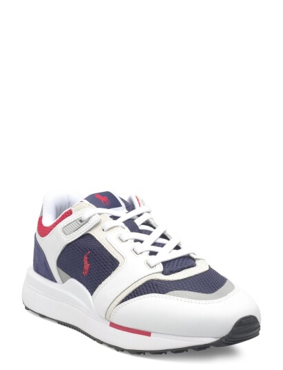 Polo Ralph Lauren Train 89 V2 Suede Paneled Sneaker White 45 Polo Ralph Lauren Train 89 V2 Suede Paneled Sneaker White 45