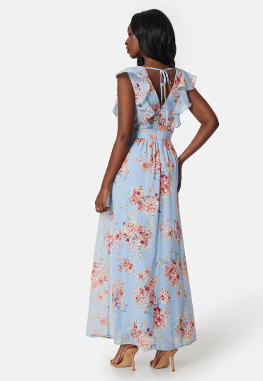 VILA Vikarin V-Neck ankle dress Kentucky Blue 40