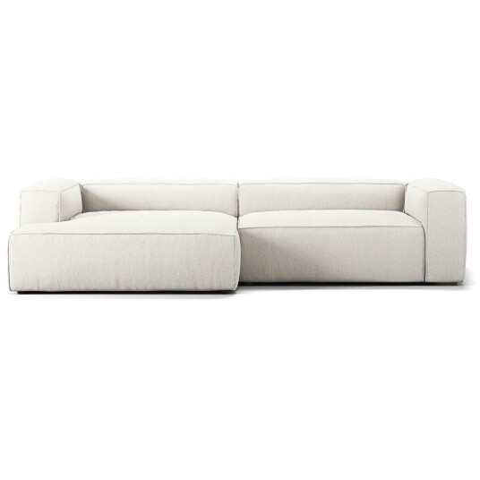 Decotique Grand 3 Seter Sofa sjeselong Venstre Steam White