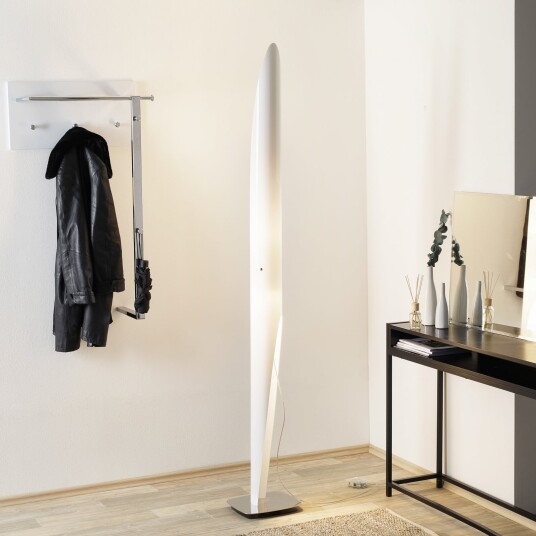 Shakti 200 Gulvlampe White/Polished - KDLN - Stue - Design - Plast - Med en lyskilde