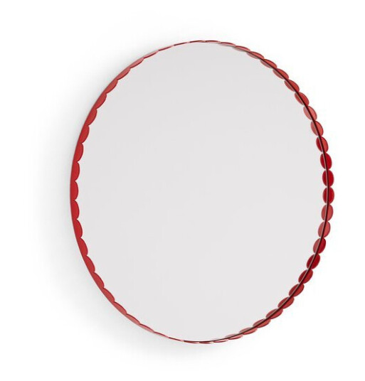 HAY Arcs Mirror speil Ø60 cm Red