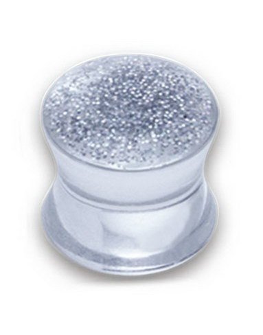 Utgått Shiny Zirkon Cutter Piercing Plugg Strl 18 mm