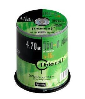 INTENSO DVD-R x 100 - 4.7 GB - lagringsmedier INTENSO DVD-R x 100 - 4.7 GB - lagringsmedier