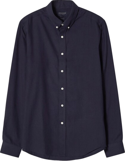 Lexington Clothing Casual Organic Cotton Solid Flannel B.d Shirt   DARK BLUE   XXL