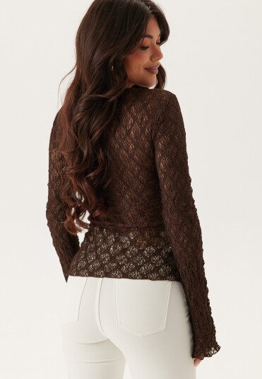 Bubbleroom V Neck Lace Top