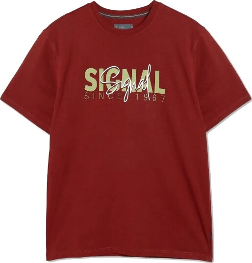 SIGNAL 10.3591 Owensi Print Tee + TANDORI RED M
