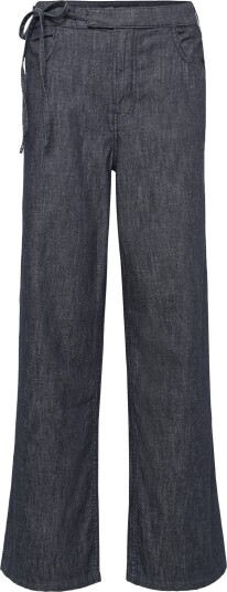 Mango Low Rise Tie Jeans Navy M