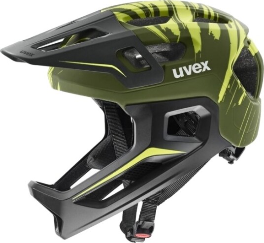 Uvex Hjelm React Jr Heldekk Mørk Oliven Matt (S4146980400) - Uni Uvex Hjelm React Jr Heldekk Mørk Oliven Matt (S4146980400) - Uni