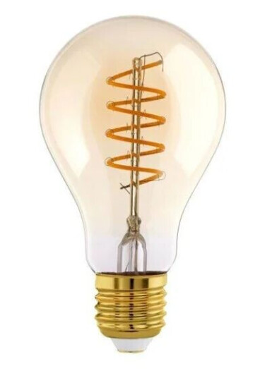 EGLO LED-lyspre A75 Spiral 4W/820 245 lumen amber dimmable E27 EGLO LED-lyspre A75 Spiral 4W/820 245 lumen amber dimmable E27