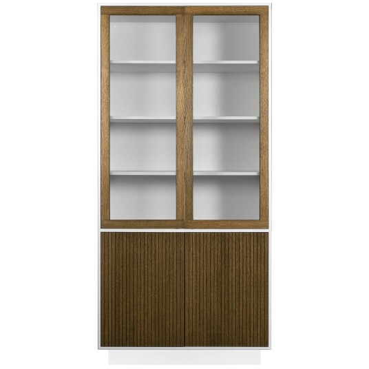 Englesson Line Burned Walnut Vitrineskap Hvit Englesson Line Burned Walnut Vitrineskap Hvit