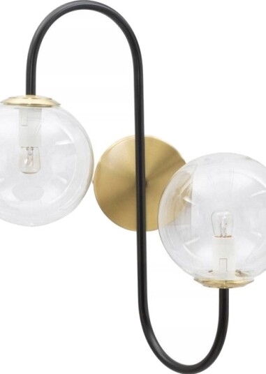 Vegglampe Ferretti Med Glasskuler Og Metall Vegglampe Ferretti Med Glasskuler Og Metall