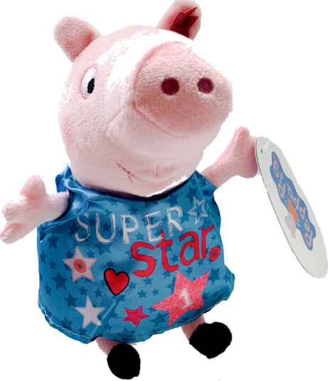 Peppa Gris Plysj 20 cm Peppa Gris Med Blå kjole Peppa Gris Plysj 20 cm Peppa Gris Med Blå kjole