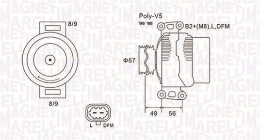 Dynamo MAGNETI MARELLI 063731740010