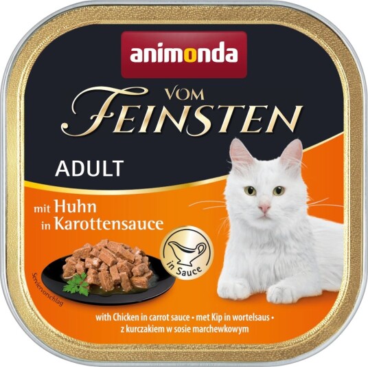 Animonda Vom Feinsten Våtfôr Adult Nograin I Saus I Gulrotsaus Kylling 6 X 100 G