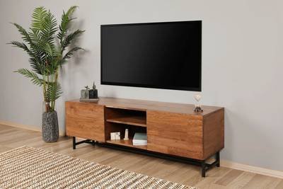 Hanah Home Mediabenk Wood 1645336-01-0 1645337-01-0