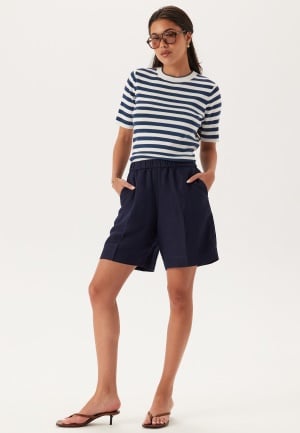 GANT Rel Linen Blend Pull On Shorts Evening Blue 34