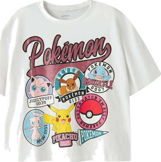 Name It Nkfjylal Pokemon Ss Rlx Top Box Noos Sky White 134 140