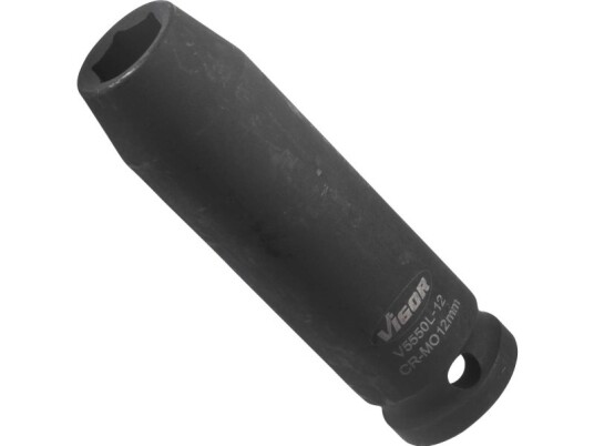 Vigor V5550l-12, Stikkontakt, 1/2", Metrisk, 1 Hoder, 12 Mm, Matt