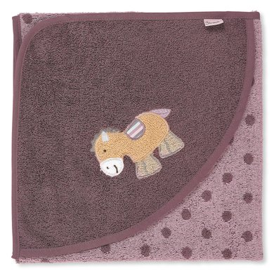 Sterntaler Badehåndkle med hette Pauline lys lilla 80 x 80 cm