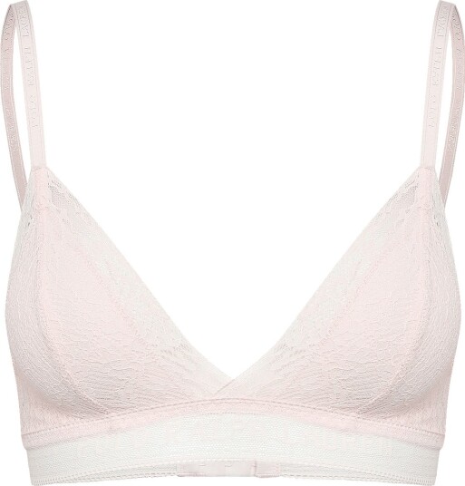 Polo Ralph Lauren Intimates Cotton Lace Triangle Bralette   Pink   XL