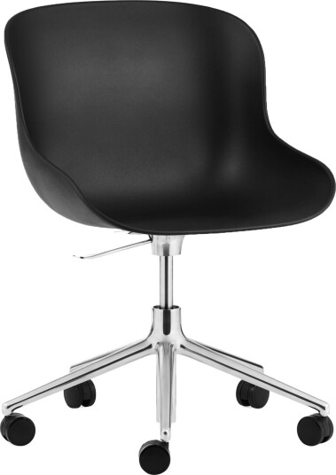 Normann Copenhagen Hyg Kontorstol med Hjul Aluminium/ Sort