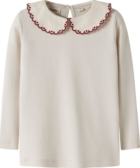 Lil" Atelier Genser   NmfFundo   Lia   Turtledove/Biking Red   Lil Atelier   2 år (92)   Genser Beige Bordeaux Hvit