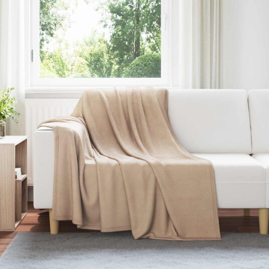 vidaXL Kastepledd 24 pcs Kamel 200 x 150 cm Fleece
