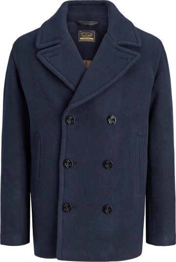 Jack & Jones Jprbluneil Wool Blend Peacoat DARK NAVY XL Jack & Jones Jprbluneil Wool Blend Peacoat DARK NAVY XL