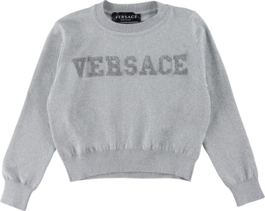 Versace Genser Strikk Sølv Versace 8 år 128 Genser Grå