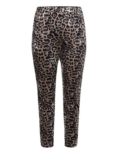 Vleo, Leggings Brown Zizzi BROWN 42-44,46-48,50-52,54-56