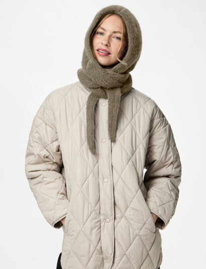 Pieces Pcrebekka Ribbestrikket Lue med Knytebånd Beige ONE SIZE Pieces Pcrebekka Ribbestrikket Lue med Knytebånd Beige ONE SIZE