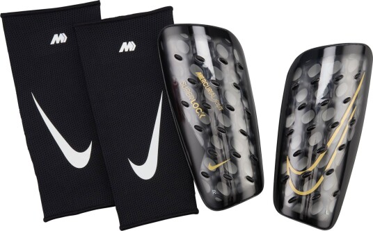 Nike Mercurial FlyLite SuperLock Leggskinn Black/Black/Metallic Gold Coin M