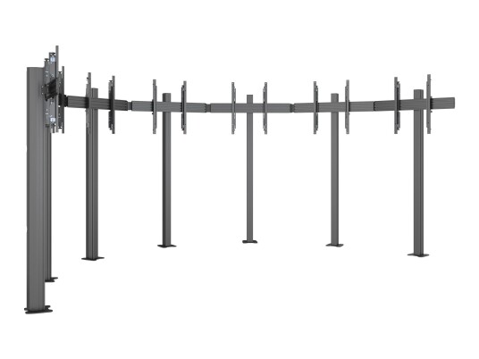 Multibrackets M Pro Series monteringssett - for 7 LCD/plasma-paneler - video wall - svart