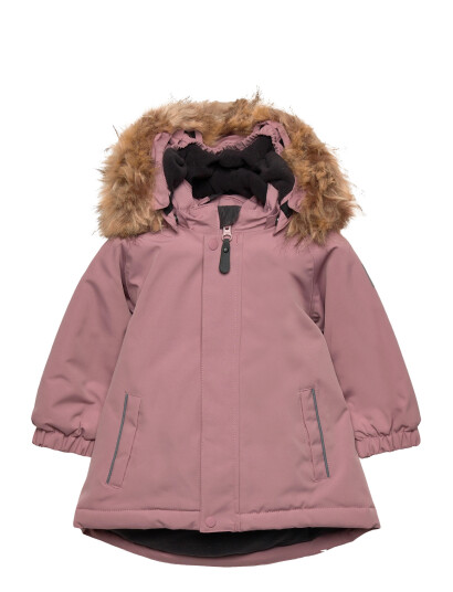 Color Kids Baby Parka W. Fake Fur Pink 74