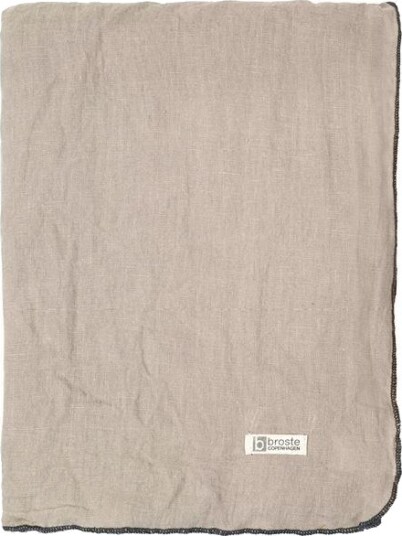 Broste Copenhagen  Gracie duk 160x200 cm simply taupe