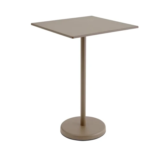 Muuto Linear Steel Barbord 70x70 cm Taupe Muuto Linear Steel Barbord 70x70 cm Taupe