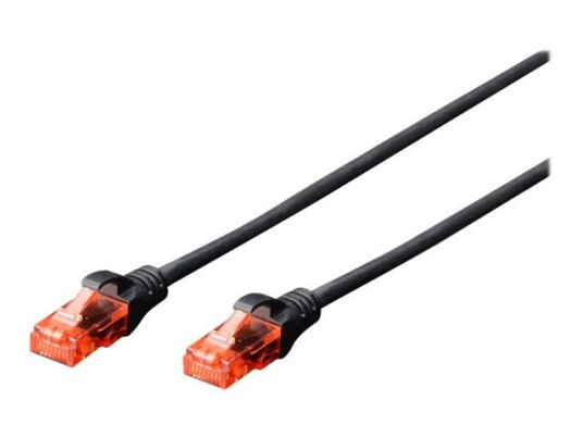 Digitus Professional 5m RJ-45 Koblingskabel Cat 6 U/UTP Svart