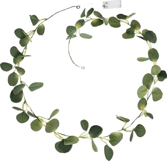 PartyDeco Girlander Eucalyptus med LED