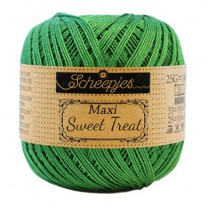Scheepjes Maxi Sweet Treat Garn Unicolor 606 Gressgrønn