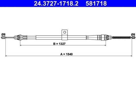 Bremsewire ATE 24.3727 1718.2