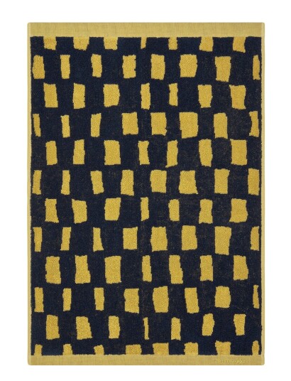 Marimekko Iso Noppa Hand Towel 50X70 Yellow Marimekko Home BLACK, SAND 50X 70CM