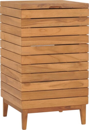 vidaXL Skittentøyskurv 40x40x70 cm heltre teak