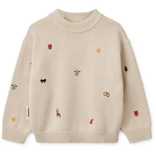 LIEWOOD Holiday / Sandy Orlane Embroidery Strikk Jumper 122 128